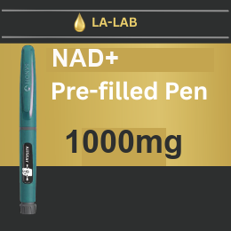 NAD+ Pre-filled Pen 1000mg pre-filled pen · reusable pen included + 10 alcohol wipes + 5 pen needles